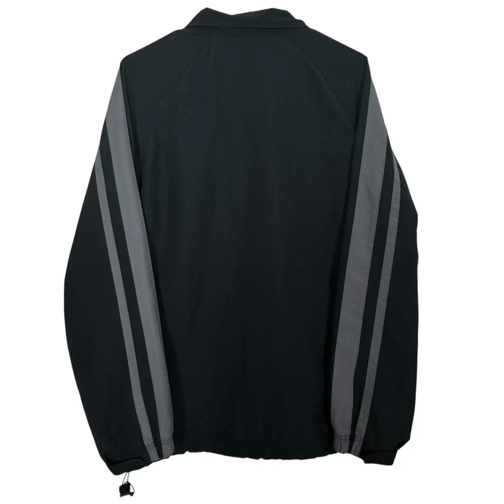 VTG Nike Windbreaker‎ Jacket Zip Black Grey S Mens Athleisure Activewear Running